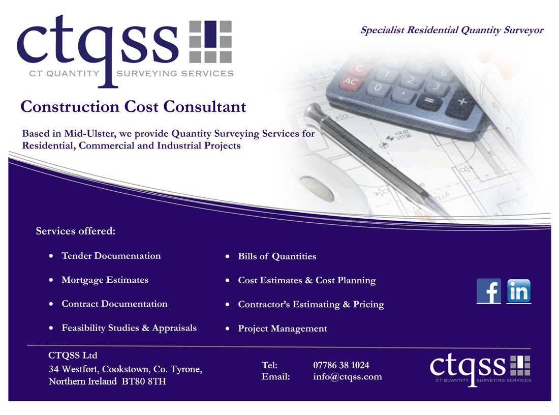 Ciarán Tally Quantity Surveying Services Cookstown Tyrone Northern Ireland